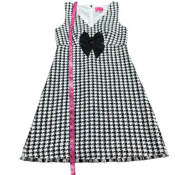KATE SPADE: NWT Houndstooth Tweed Bow Dress -Size 4 - Picture 8 of 15